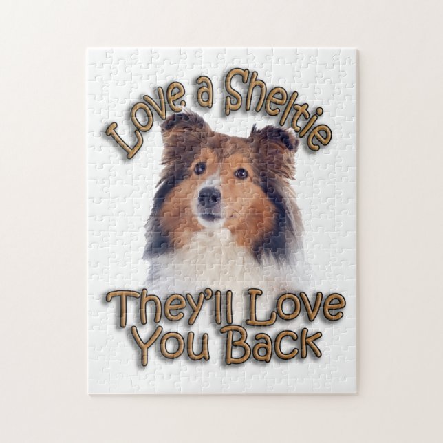 Quebra-cabeça Adoro Uma Sheltie (Vertical)