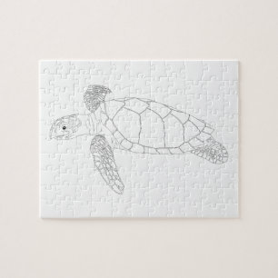 Quebra-cabeça adulto da coloração de Seaturtle