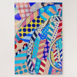 Quebra-cabeça Adulto de Formas de Diversão Colorida