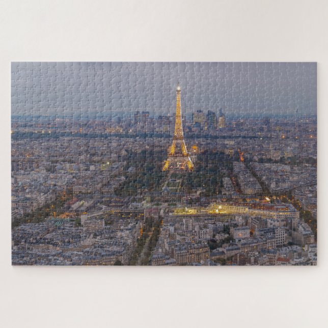 Quebra-cabeça aéreo de Paris (Horizontal)