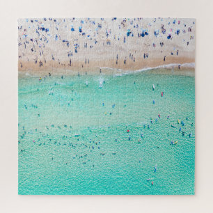 Quebra-cabeça Aerial Bondi Beach, Sydney, verão.