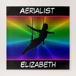 Quebra-cabeça Aerialista no Trapeze Rainbow Burst