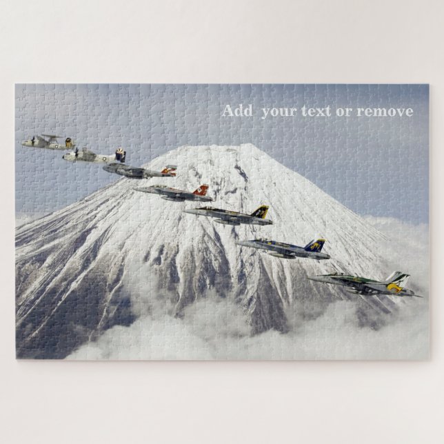 Quebra-cabeça Aeronaves da USAF em formação sobre o Monte Fuji J (Horizontal)