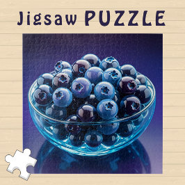 Quebra-cabeça Aesias chinesas Blueberry em Glass Bowl -