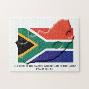Quebra-cabeça ÁFRICA DO SUL Nação Abençoada BANDEIRA AFRIC