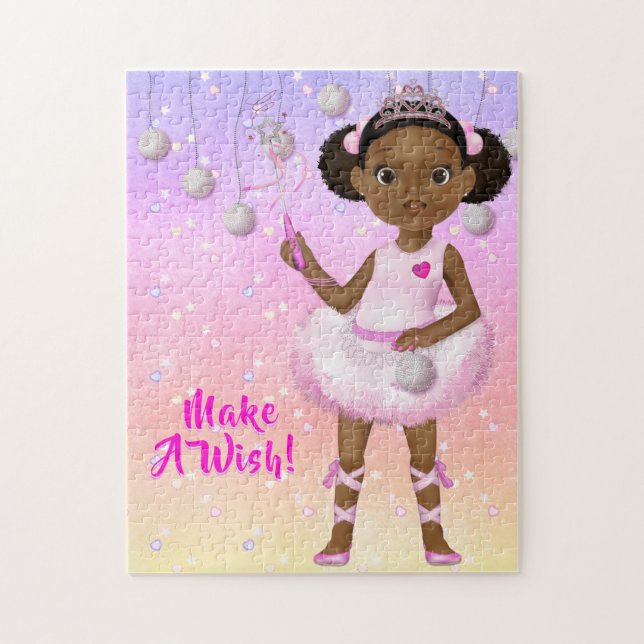Quebra-cabeça African American Fairy Princess Ballerina (Vertical)