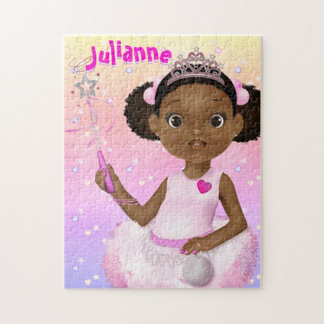 Quebra-cabeça African American Fairy Princess Ballerina (Vertical)