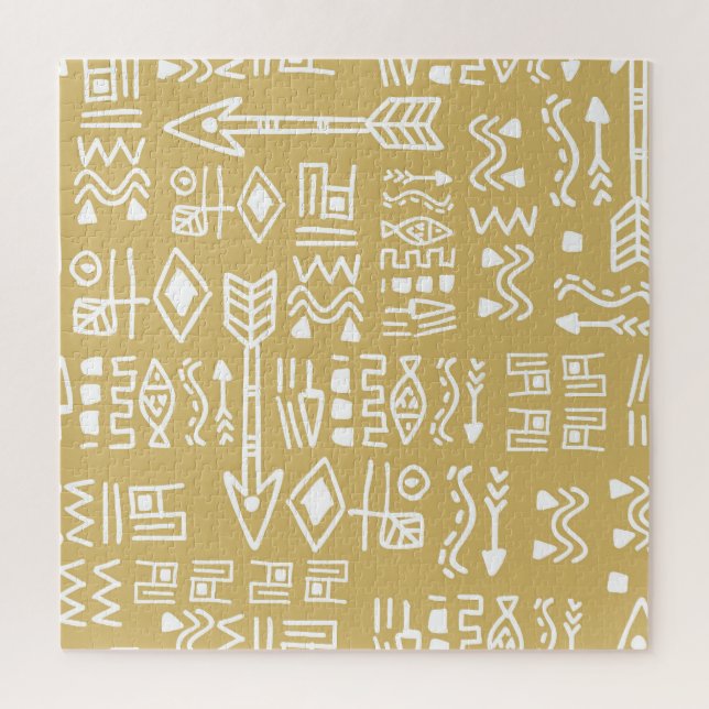 Quebra-cabeça African Tribal Stripes: Boêmian Egípcio Sem Selo (Vertical)