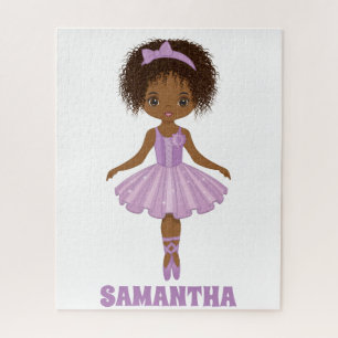  Quebra-cabeça afro-americano Cute Ballerina
