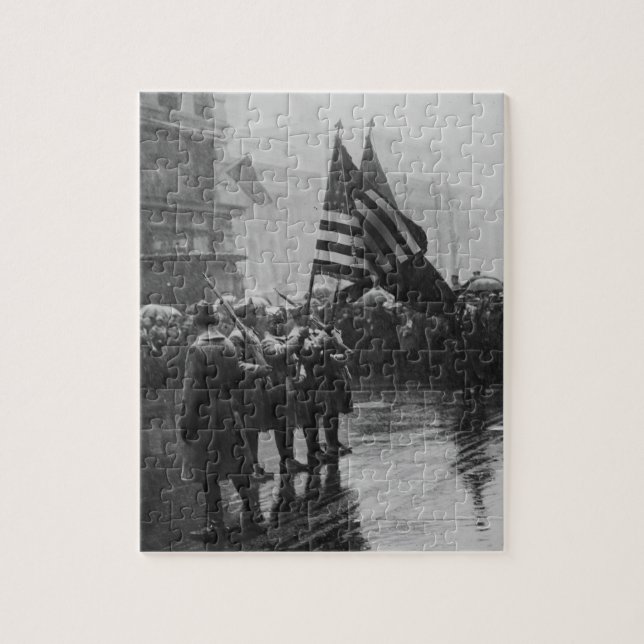 Quebra-cabeça Afro-americano da infantaria dos soldados do (Vertical)