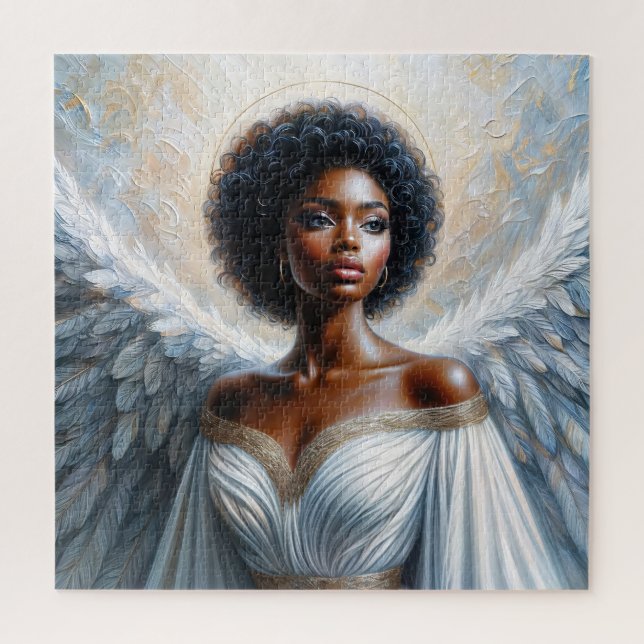 Quebra-cabeça Afro Angel Black Woman With Halo (Vertical)