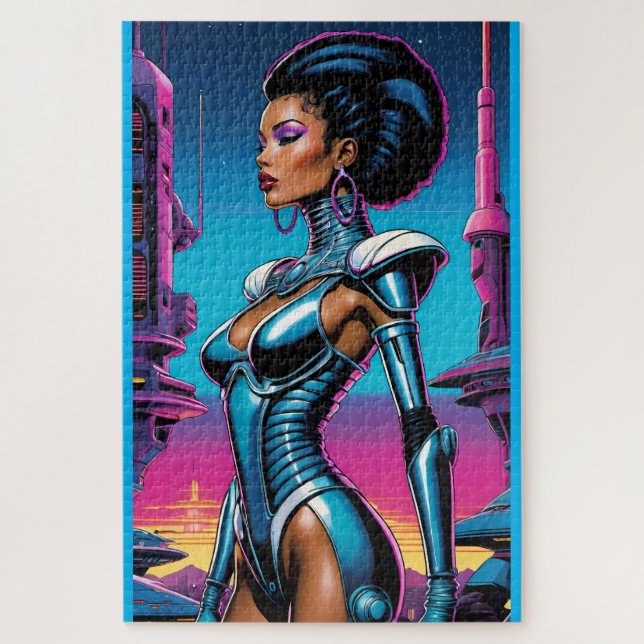 Quebra-cabeça Afrofuturismo Quatro Ken Gage Sci-Fi (Vertical)