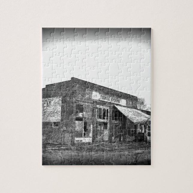 Quebra-cabeça Agricultores abandonados em preto e branco (Vertical)