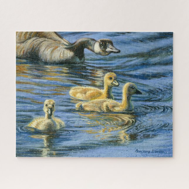 Quebra-cabeça “Agrupamento de Goslings” (Horizontal)