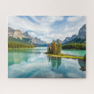 Quebra-cabeça Água   Lago Maligne, Parque Nacional de Jasper, Ca