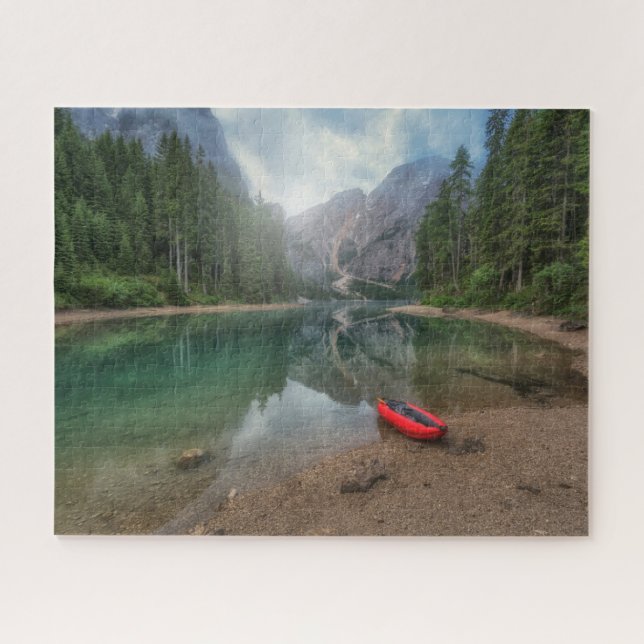 Quebra-cabeça Água | Lago South Tyrol, Itália (Horizontal)