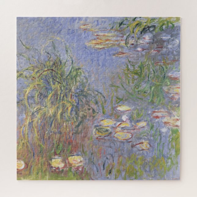 Quebra-cabeça Água-Lírios de Claude Monet |, conjunto de grama (Horizontal)