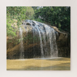 Quebra-cabeça água, romance, paisagem, plantas, cascata, ásia