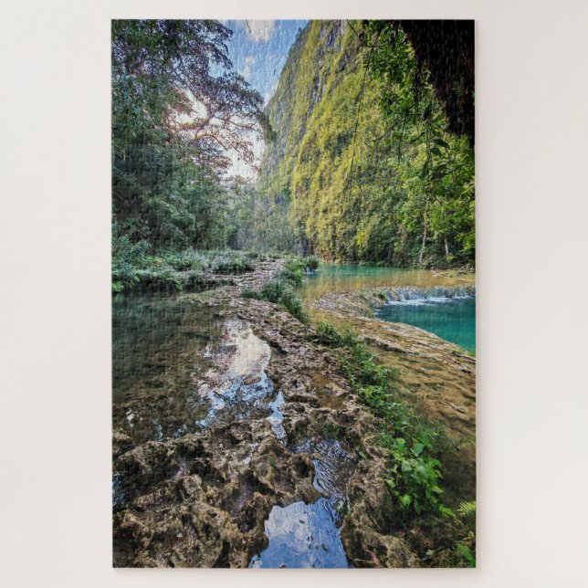 Quebra-cabeça Águas de Jade de Alta Verapaz (Vertical)