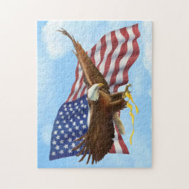 Quebra-cabeça Águia Bald Americano