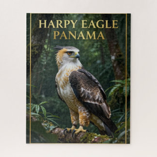 Quebra-cabeça 🦅 Águia Harpia Panamá Pássaro da Floresta Tropica