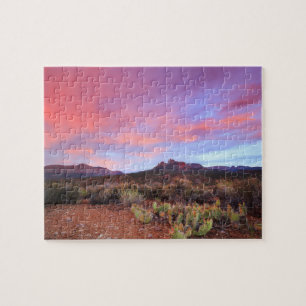 Quebra-cabeça Águia Zion Cactus Sunset