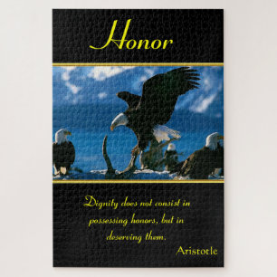Quebra-cabeça Águias-de-honra em pé-de-costa oceânica