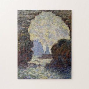 Quebra-cabeça Agulha de rock através de Porte d'Amont Monet Fin