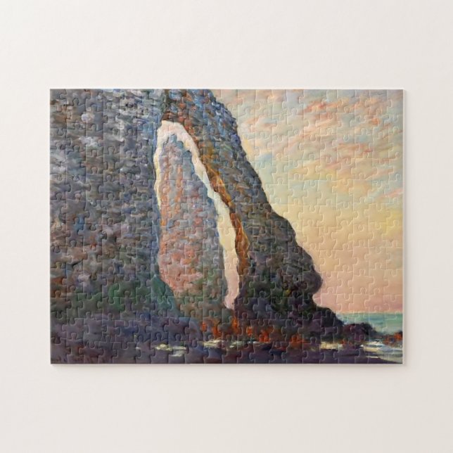 Quebra-cabeça Agulha Rock & Porte d'Aval Monet Fine Art (Horizontal)