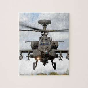 Quebra-cabeça ah 64 apache longbow helicóptero militar