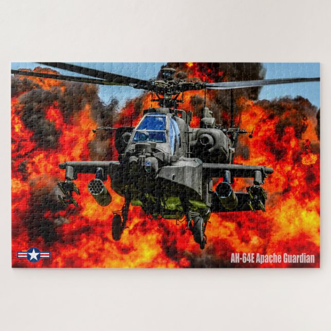 Quebra-cabeça AH-64E APACHE GUARDIAN (20x30 POLEGADAS) (Horizontal)