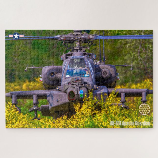 Quebra-cabeça AH-64E APACHE GUARDIAN (20x30 POLEGADAS) (Horizontal)