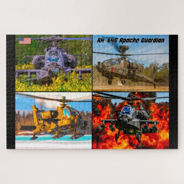 Quebra-cabeça AH-64E APACHE GUARDIAN (20x30 POLEGADAS) (Horizontal)