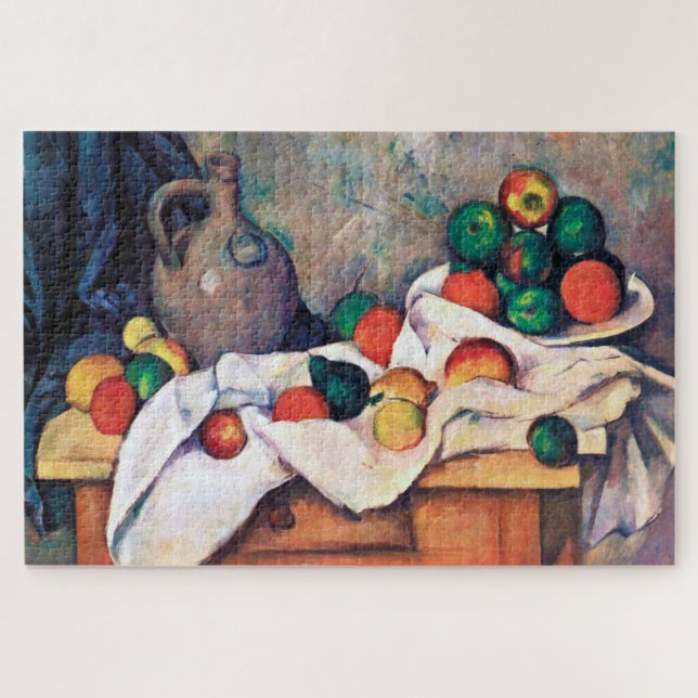 Quebra-cabeça Ainda com Frutas, Paul Cezanne (Horizontal)