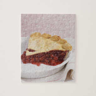 Quebra-cabeça Ainda vida com uma torta da cereja