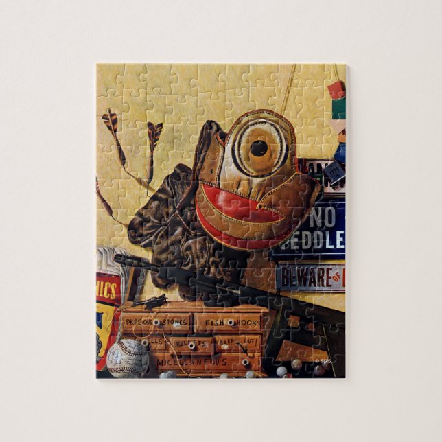 Quebra-cabeça Ainda vida de brinquedos dos meninos (Vertical)