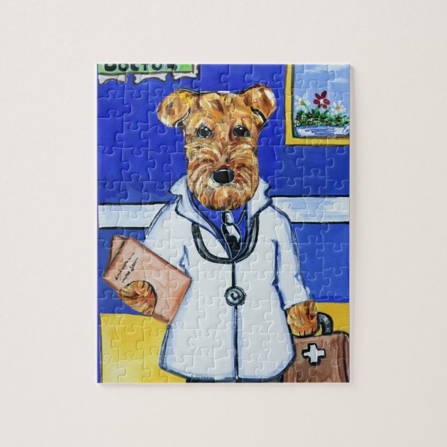 Quebra-cabeça Airedale Terrier (Vertical)