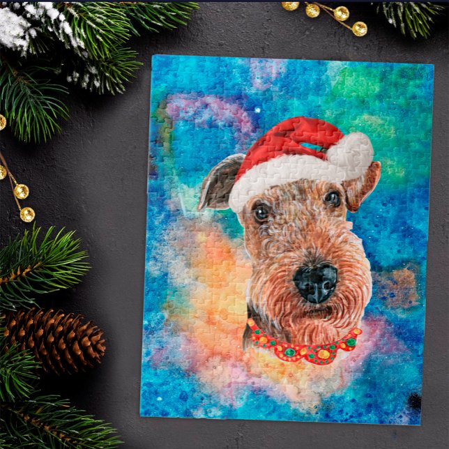Quebra-cabeça Airedale Terrier Raça Cão Natal  (Criador carregado)