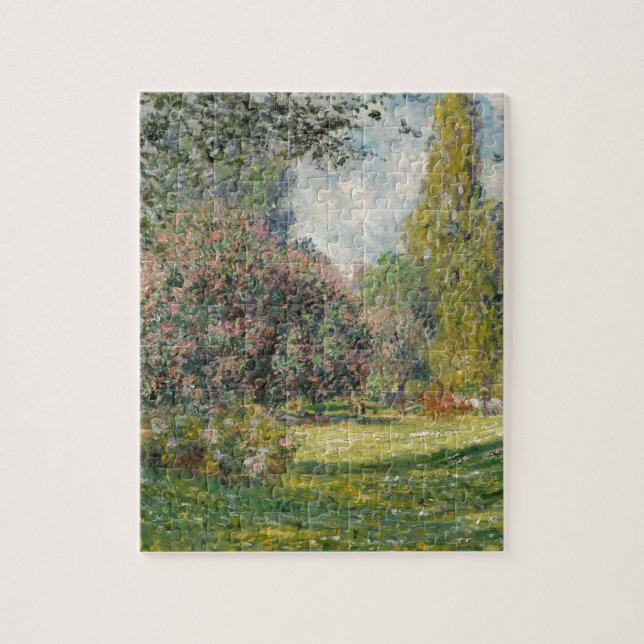 Quebra-cabeça Ajardine o Parc Monceau - Claude Monet (Vertical)