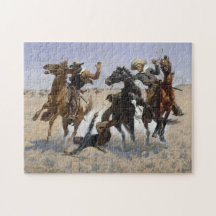 Ajudando um camarada de Frederick Remington