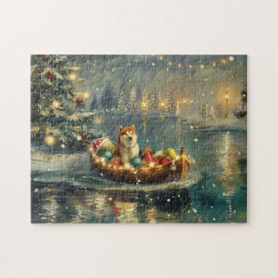 Quebra-cabeça Akita Christmas Festiage Voyage