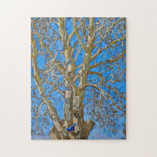 Quebra-cabeça Akseli Gallen-Kallela - Crack Willow e Blue Bird