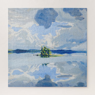 Quebra-cabeça Akseli Gallen-Kallela - Nuvens acima de um lago