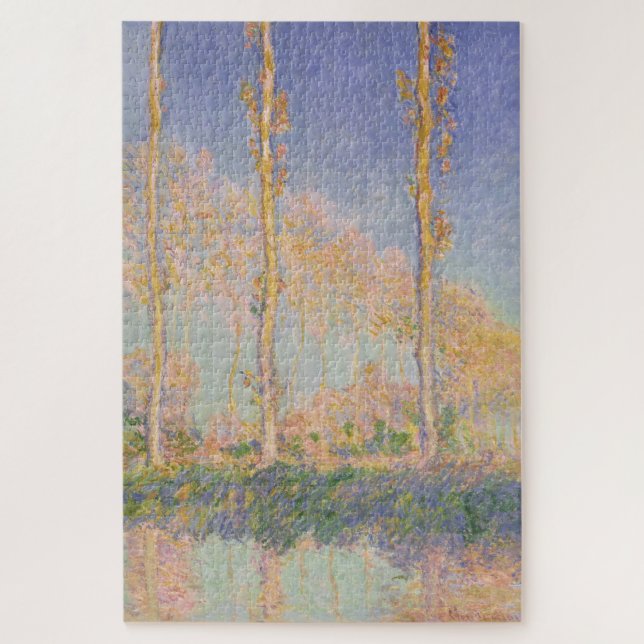 Quebra-cabeça Álamos, paisagem impressionista, Claude Monet (Vertical)