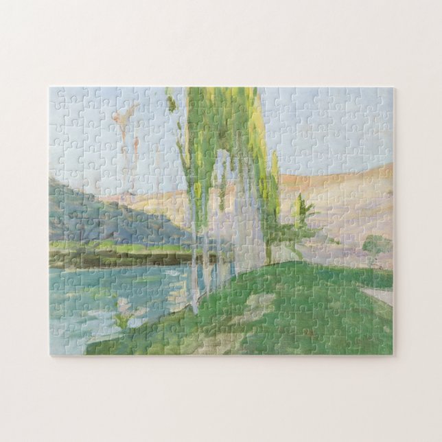 Quebra-cabeça Álamos que crescem perto de um Watercourse (Horizontal)
