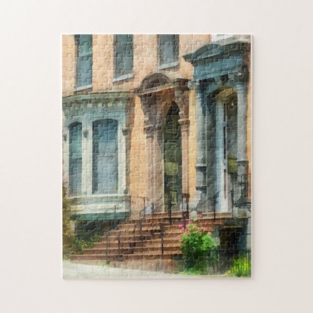 Quebra-cabeça Albany NY Brownstone (Vertical)