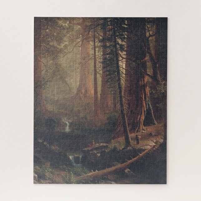 Quebra-cabeça Albert Bierstadt Giant Redwood Trees da Califórnia (Vertical)