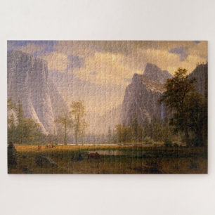 Quebra-cabeça albert bierstadt - Pintura do vale do yosemite II