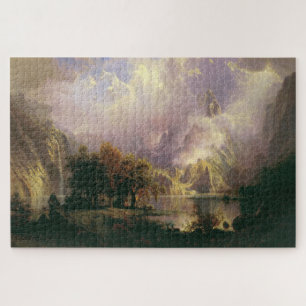 Quebra-cabeça Albert Bierstadt "Rocky Mountain Landscape" 1870