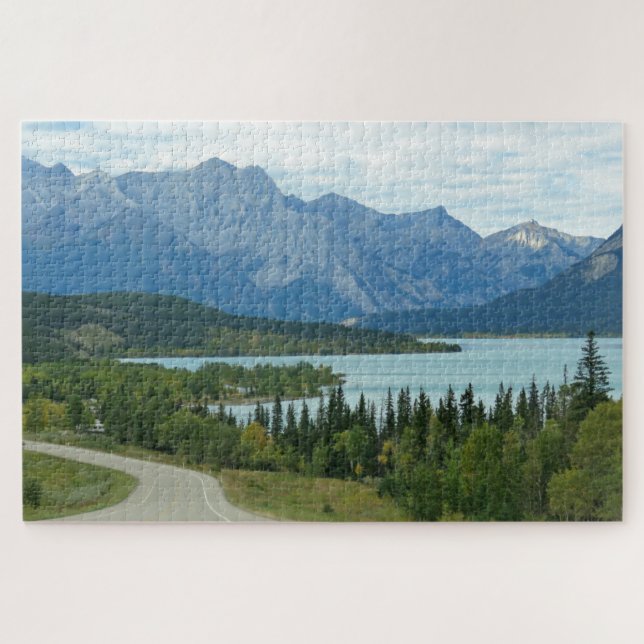 Quebra-cabeça Alberta Rocky Mounains Design Jigsera Quebra-cabeç (Horizontal)